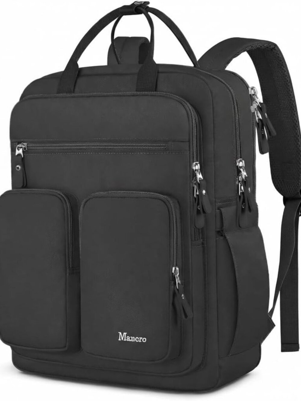 Stylish Travel Backpack for Women, TSA-Friendly Laptop Compartment, Black